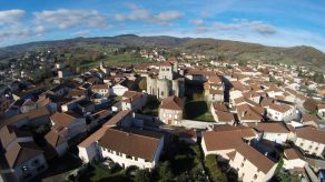 Prieuré. Vue aérienne