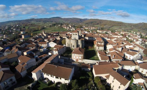 Prieuré. Vue aérienne