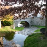 Pont sur le Ruillat. Place du Pont. Champdieu