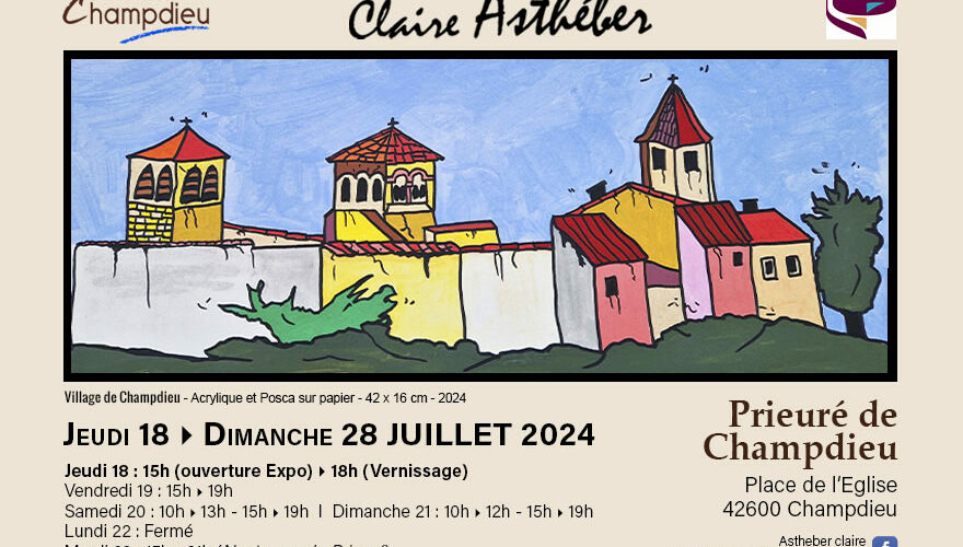 Expo Claire Asthéber à Champdieu