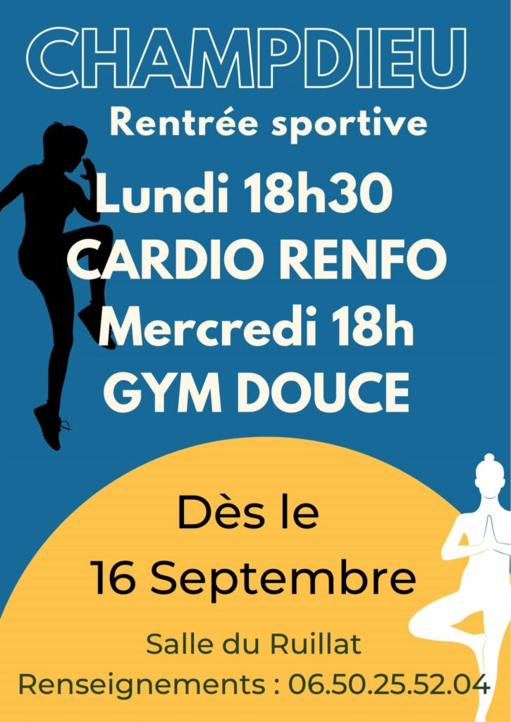 cours gym douce Champdieu 