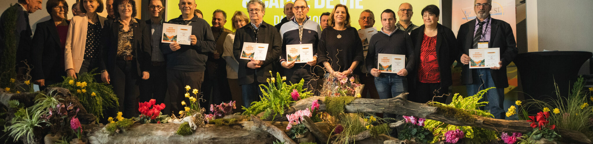 REmise des diplômes " 2fleurs" du label national " Lilles et vilalges fleuris" @Loire Tourisme