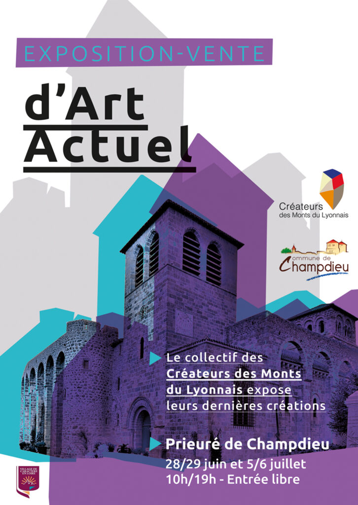 Expo art actuel à Champdieu jullet 2025