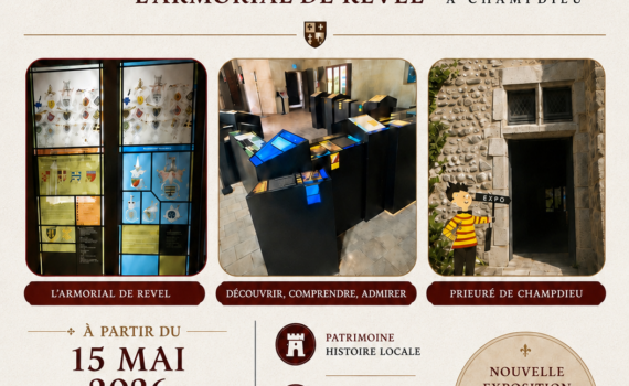expo " places fortes médiévales foréziennes / Armorial de Revel au prieuré de Champdieu